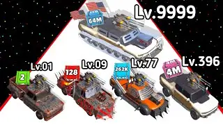 Car Rush 2048 Car Evolution 3D All Level Gameplay (New Game) 2024