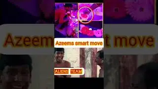 Azeem's smart Move!! stolen flowers overnight!! Shock to the aliens team!!! #azeem #biggboss #troll