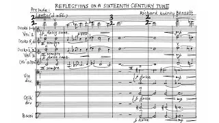 [Score] Richard Rodney Bennett - Reflections on a 16th Century Tune (1999) for string orchestra
