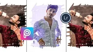 Picsart scribble effect new style photo editing 🔥|| By using PicsArt and  Lightroom