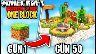 Minecraft'ın En B&uuml;y&uuml;k G&uuml;nahı: Mob Farm Yapmak Hile mi? (One Block Hardcore #3)