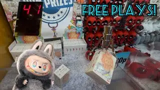 I FOUND This Claw Machine With 41 FREE PLAYS!