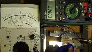 Cynowanie ścieżek na PCB - częstotliwość 75 kHz - multimetry analogowe  GI83 i V640