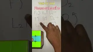 6 sided &ldquo;T&rdquo;  pattern on Rubik&rsquo;s cube #shorts #ytshorts