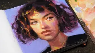 Painting a Gouache Portrait in My Sketchbook