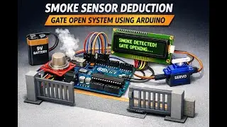 Система открытия ворот с датчиком дыма на базе Arduino #arduinoproject #smokedetector #servo