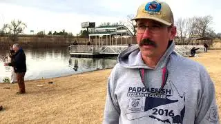 Trout come to Veterans Park Pond for the winter