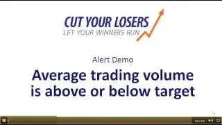 CutYourLosers.com Alert: Average Trading Volume is Above or Below Target