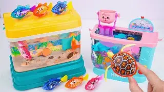 Satisfying Unboxing Light Robo Fishing Aquarium Playset