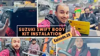 Episode28 |Suzuki Swift Body Kit Installation with Spoiler & Spliter|Uk Smart Accessories Montgomery