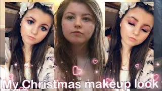 My Christmas makeup look 2018 👀❤️