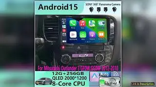 Android15 video Player Carplay Auto Car Radio For Mitsubishi Outlander 3 GF0W GG0W 20122018 Multime