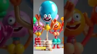 The Adventure of the Floating Balloons #shorts #animation #kids