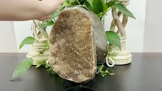 Double Sided Amethyst Geode On A Stand 12