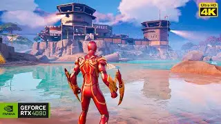 Fortnite Iron Spider-Man Gameplay | RTX 4090 (4K Maximum Settings RTX ON)