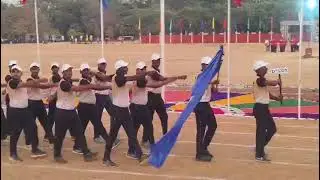 మా బెటాలియన్ నిన్న జరిగిన ప్రోగ్రాంలో పరేడ్ చేశారు ఫస్ట్ పరేడ్ తర్వాతనే ప్రోగ్రామ్ మొదలు పెడతారు
