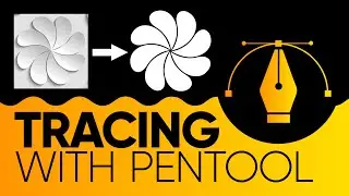 Tracing with Pen tool | Vector Flower | CorelDraw X7 Tutorial