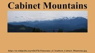 Cabinet Mountains