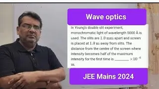 In Young's double slit experiment, monochromatic light of wavelength 5000 Å is used. The slits are 