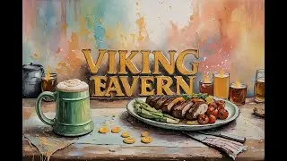 Viking Longhouse Tavern 🍺 | Nordic Folk Music & Warm Fire Ambience (Party/Study)