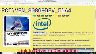 PCI\VEN_8086&DEV_51A4 Drivers // Intel(R) SPI (flash) Controller &ndash; 51A4 driver download manual
