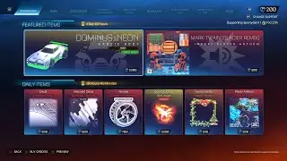 Rocket League item shop 12/28/25