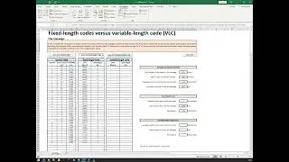 Information theory - fixed-length and variable length code part 2/ 3