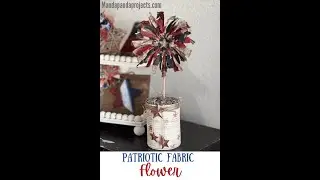 Patriotic Fabric Ring Flowers - Patriotic - June 2022