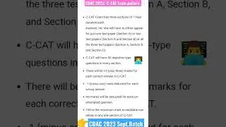 CDAC/CCAT Exam Pattern 2023