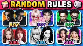 BOYS vs GIRLS: Random Rule🔥 Save One Drop One ✨ KPOP QUIZ 2026