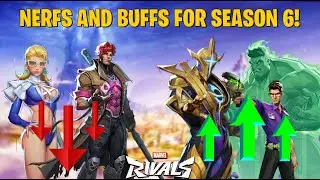 LEAKED SEASON 6 Patch Notes/UPDATES! NERFS and BUFFS! | Marvel Rivals