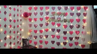 DIY Wall Decoration for a Cozy Family Night | Handmade Wall Backdrop, Lights & Styling