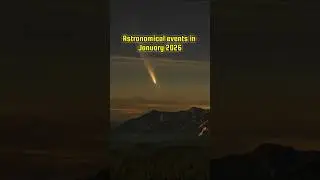 Astronomical events in January&mdash;Don't Miss them!☃️ #space #events #universe #shorts