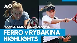 Fiona Ferro vs Elena Rybakina Match Highlights (2R) | Australian Open 2021