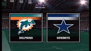 Madden NFL 2004 PS2 | Miami Dolphins vs Dallas Cowboys | Thanksgiving