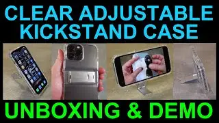 Clear Kickstand Case Multiple Viewing Angles for iPhone 13 & 12 Series by Longciyu Unboxing & Demo