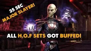 ESO - ALL Halls Of Fabrication sets got BUFFED!? - 35 sec Major Slayer/Aegis!