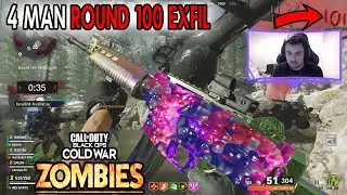 ROUND 101 Extraction | Black Ops Cold War Zombies (4 Man Ray Gun Strat Gameplay)