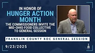 Franklin County Commissioners Recognize Hunger Action Month