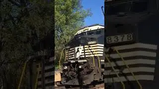 (Pre-PSR) NS 8378 ex-Conrail D8W Leads 173 by Spartanburg, SC!! #shorts #trains #railfan #railway