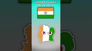 Hidden Flages From India #map #flag #countryballs #shorts