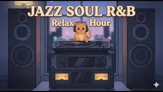 Midnight Vinyl Jazz 🌃🎶🐾 | Smooth Lofi Jazz for Focus, Work & Study (6 Hours)