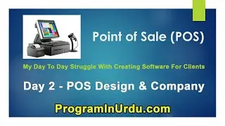 Day 2 - Point of Sale App Design and Company Info Screen