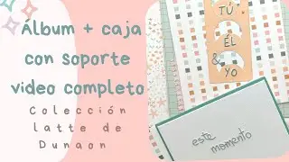 &Aacute;lbum con soporte colecci&oacute;n latte de Dunaon | scrapbooking |