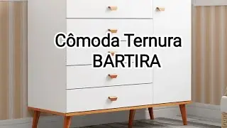 Cômoda TERNURA Bartira 1 Porta 5 Gavetas