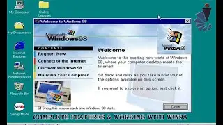 Windows 98 Full Features #windows #computerknowledge @1998-2000's  Techies Known Operating System