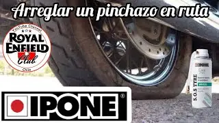 Como reparar un pinchazo en ruta (en emergencia) con producto de IPONE