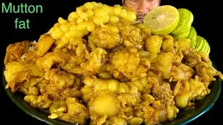 EATING SPICY MUTTON FAT CURRY WITH RICE KHASIR CHORBI ASMR