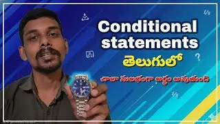 #4 Conditional Statements in Telugu