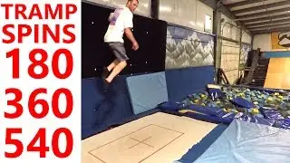 Trampoline Training for Snowboard Spins (180, 360, 540)